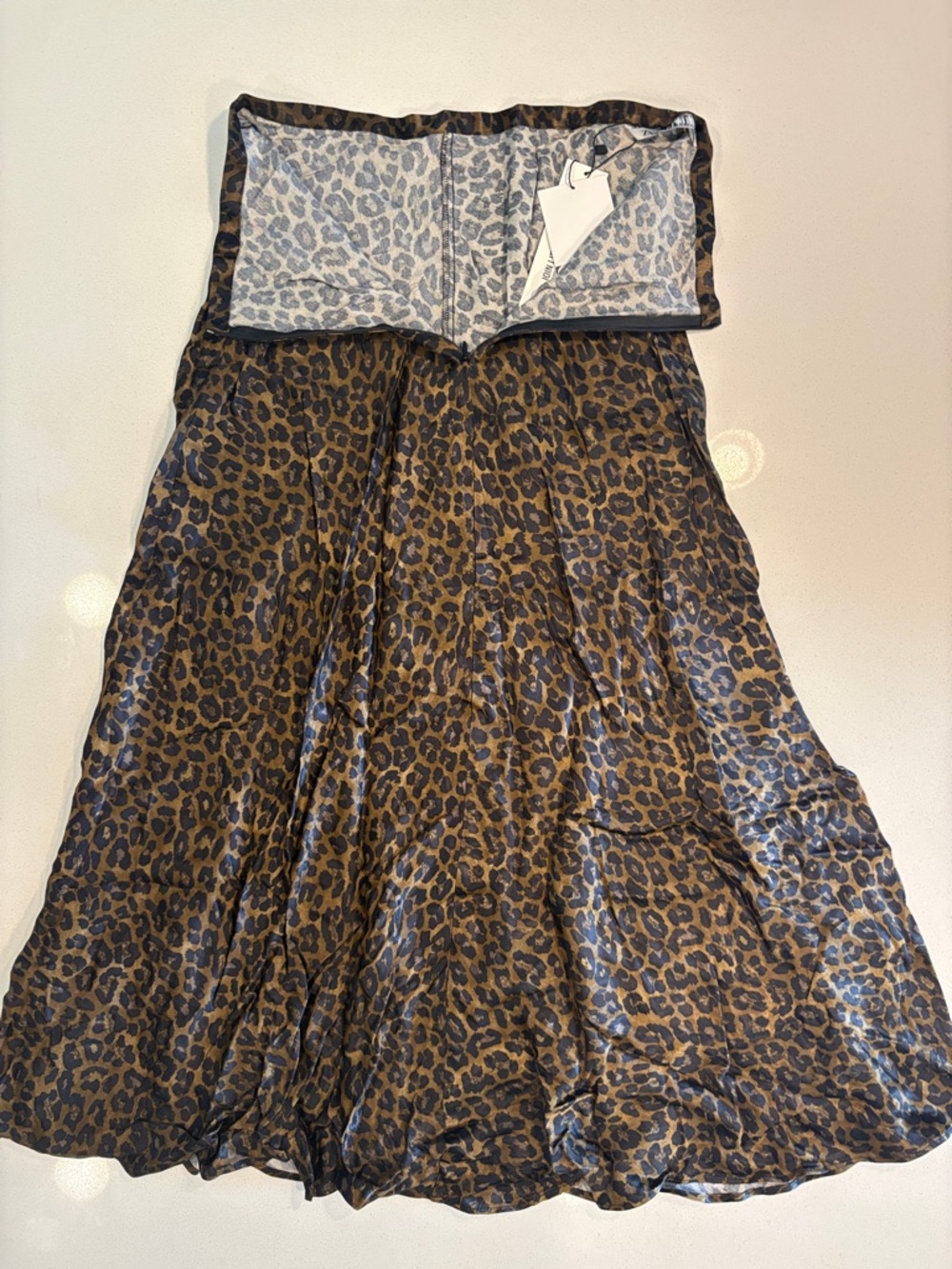 ZARA Brown & Black Leopard Print Maxi Skirt - Picture 6 of 7